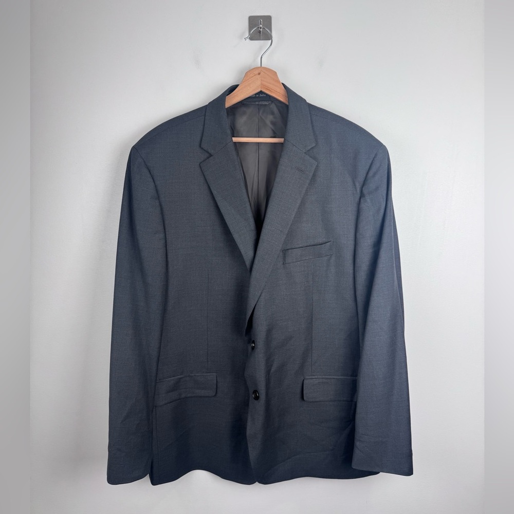 Lauren Ralph Lauren Men Wool Grey Suit Jacket 48R